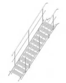 [AS007-12] Stairway L70 12 steps